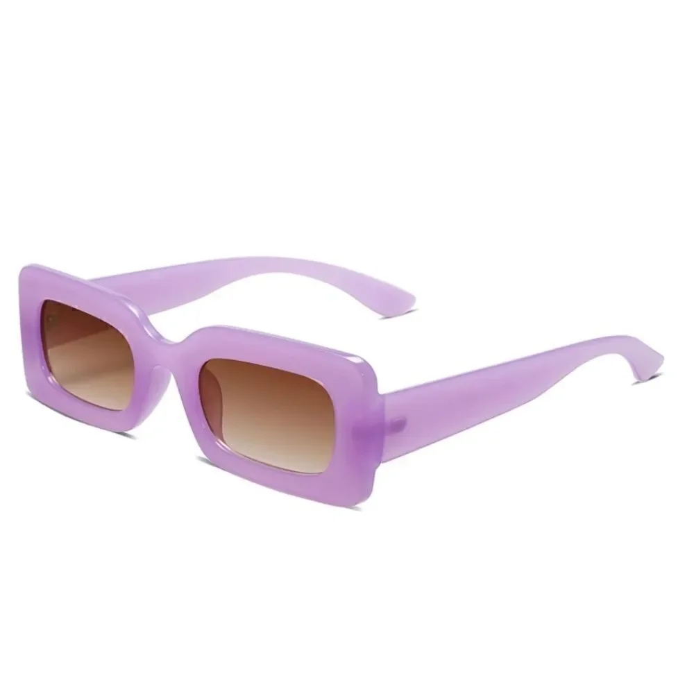 Purple Chunky Square Sunglasses